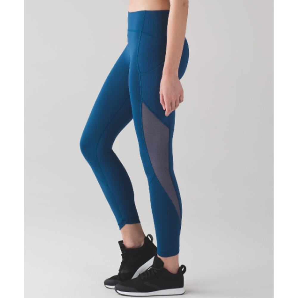 Lululemon Sole Training 7/8 Tight Poseidon size 10